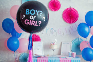 Gender reveal party globo